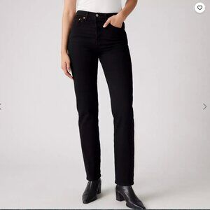 👖 Levi’s Wedgie Straight Fit Jeans | Size 29 | Black Sprout